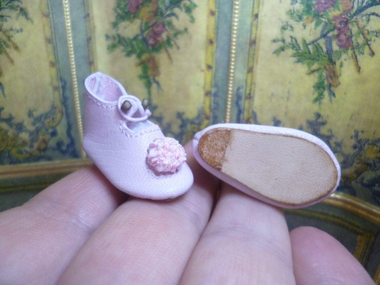 Leather shoes for doll length 1 1/4 32 mm Etsy