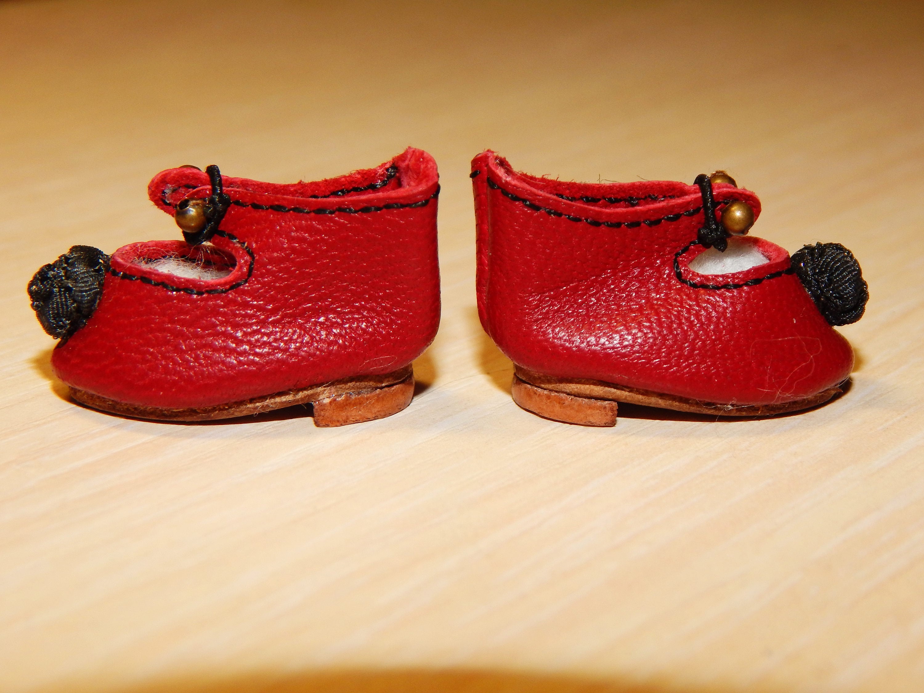 Leather shoes for doll length 63/64 25 mm Etsy
