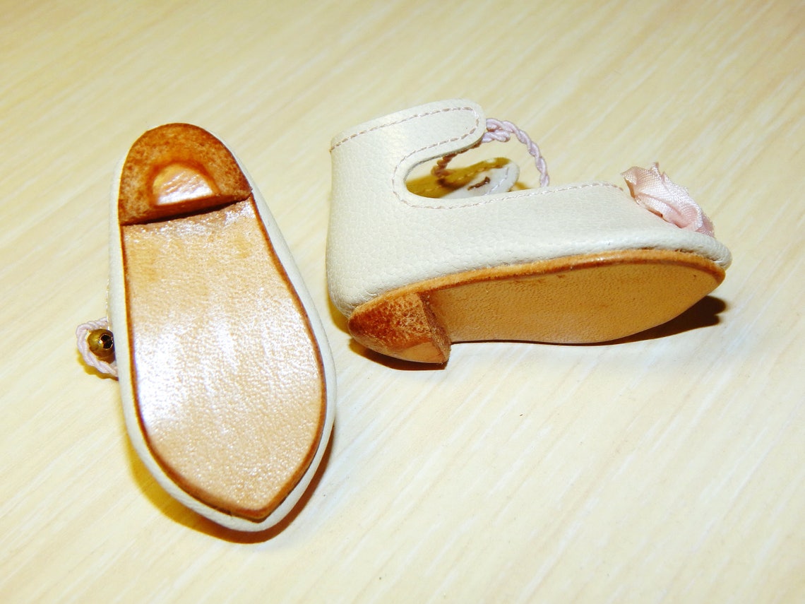 Leather shoes for doll length 1 7/8 48 mm Any size Etsy