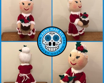 Amigurumi Mrs Claus Pattern, Crochet Mrs Claus Pattern, Christmas amigurumi pattern, christmas crochet pattern, amigurumi pattern