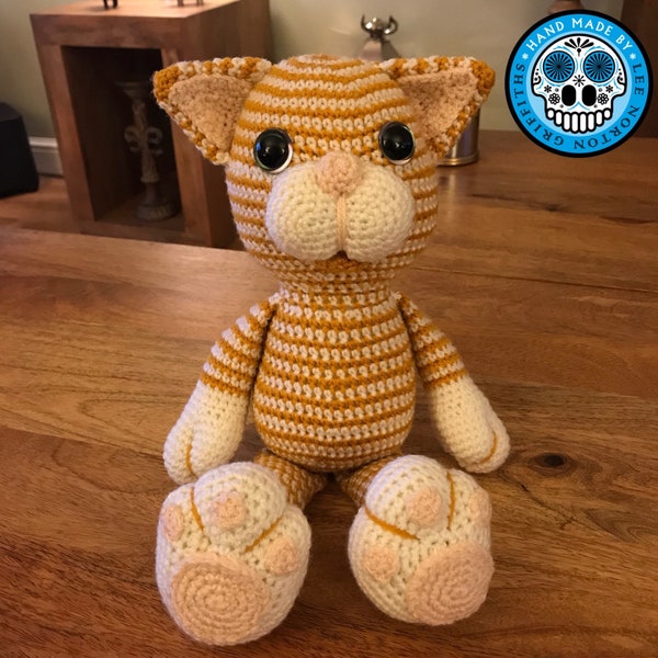 Amigurumi Cat Pattern, crochet cat pattern, cat pattern, amigurumi kitten pattern, crochet kitten pattern