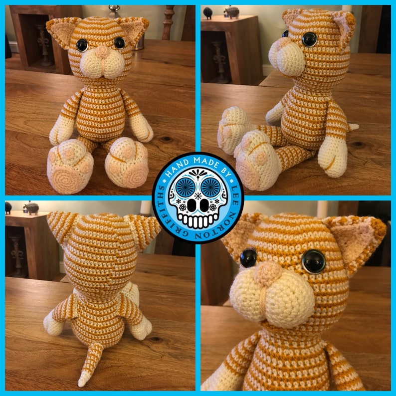 Amigurumi Cat Pattern, crochet cat pattern, cat pattern, amigurumi kitten pattern, crochet kitten pattern image 2