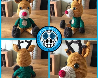 Amigurumi Reindeer Pattern, Crocheted reindeer pattern, Amigurumi rudolf pattern, amigurumi pattern, crochet pattern