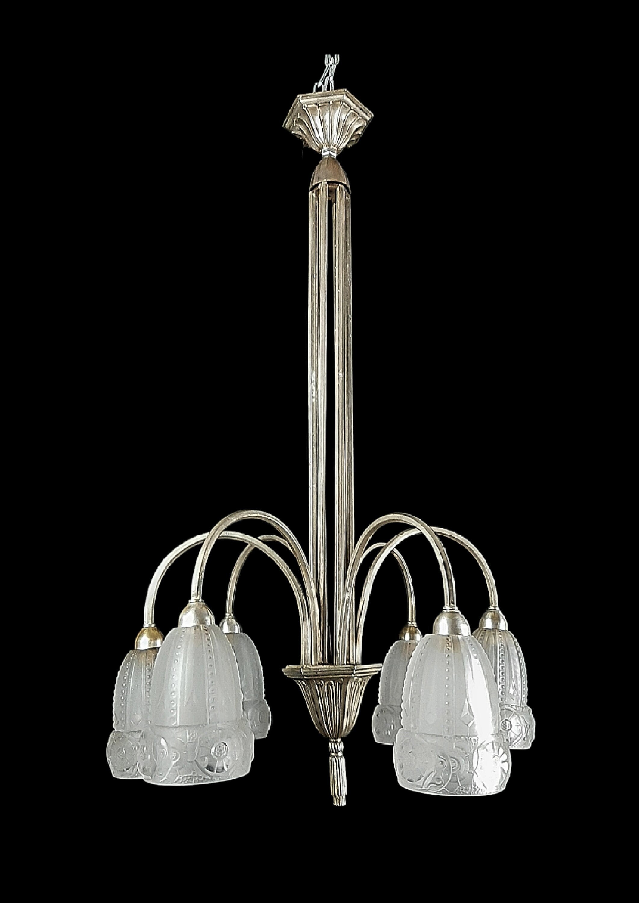 Superbe Lustre Art Déco,
