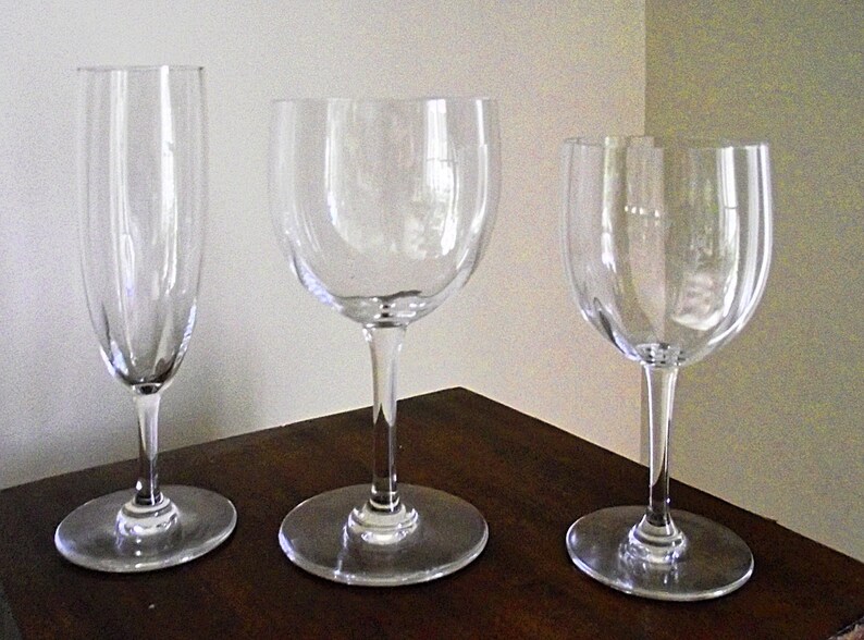 BACCARAT signed crystal wine glass Montaigne Optic Etsy