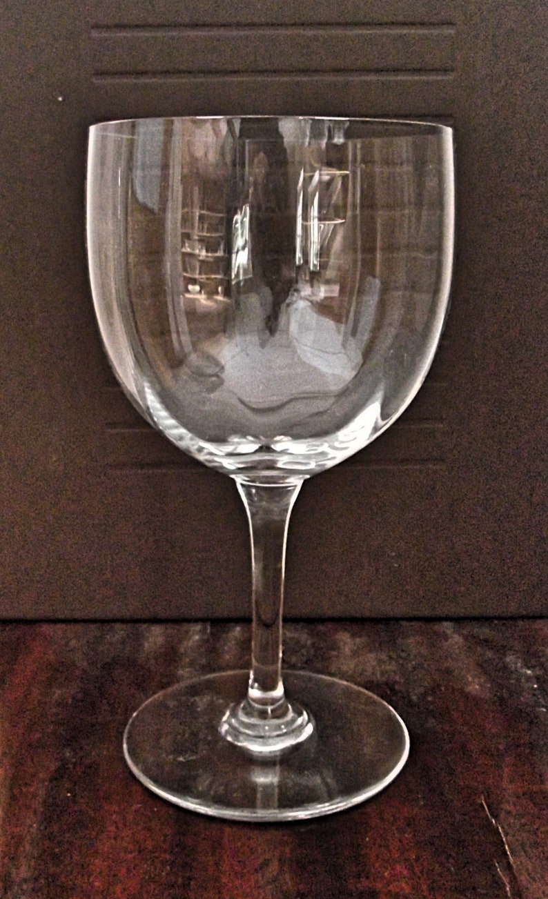BACCARAT signed crystal wine glass Montaigne Optic Etsy