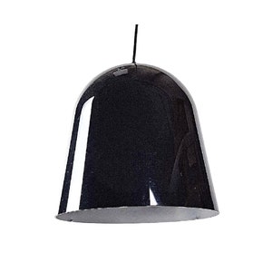 Pendant light by FLOS Italy Can Can model Marcel WANDERS design 14" diameter (35cm) Chic black finish white interior   ITALY 2000s