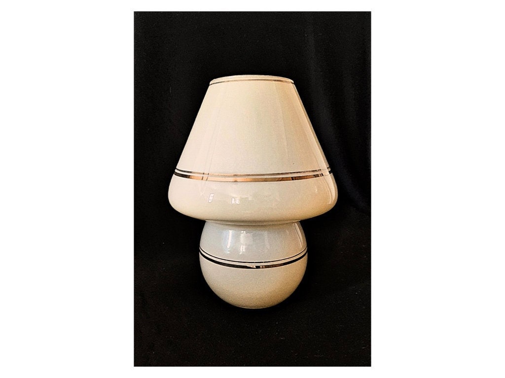 Murano Lampe Attribuée Pour Les Fans et Collectionneurs d'éclairage Vintage Design Pur Fungo Modèle 