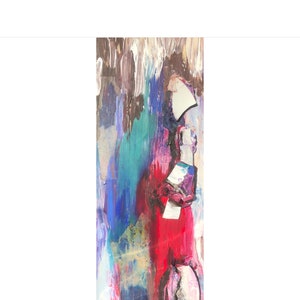 Painting, Original, TRYING to ABSORB HARSHNESS, Collage, Mixed Media, Acrylic, Paper, Porcelain on solid wood, Unique, Assemblage