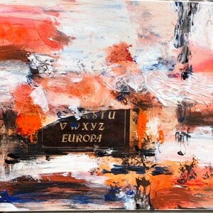 IMMAGINE, PITTURA, Originale, DIZZY, Arte su tela unica, acrilico, tecnica mista su tela, stile retrò, astratto etnico, Europa, unico