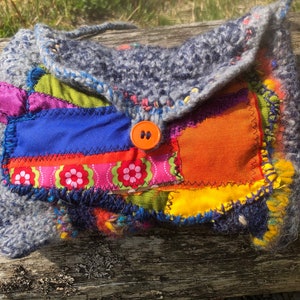 TASCHE, Unikat handgemacht, boho, SCHREBERGARTEN, Unika,  bunt, ethno, upcycling, Filz, 70er Jahre, Geschenke Frauen, folk art, Sommer