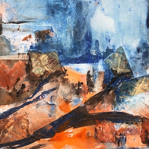Immagine, dipinto originale, INCONTRARE DIONYSUS OGGI, arte su tela unica, stile retrò, mosaico, astratto etnico, acrilico, collage, telaio, arte popolare