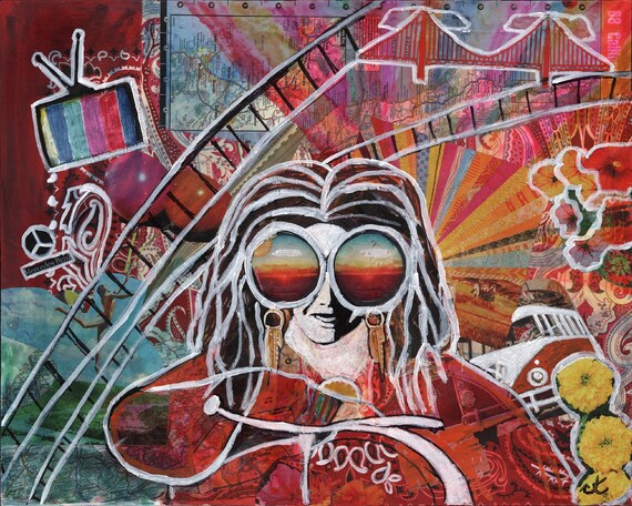 Original Musician Art California Dreamin' - Janis Joplin