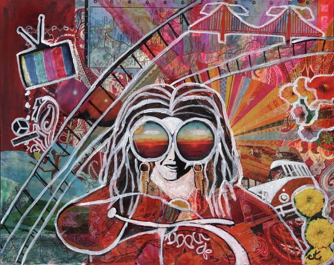 Original Musician Art California Dreamin' - Janis Joplin