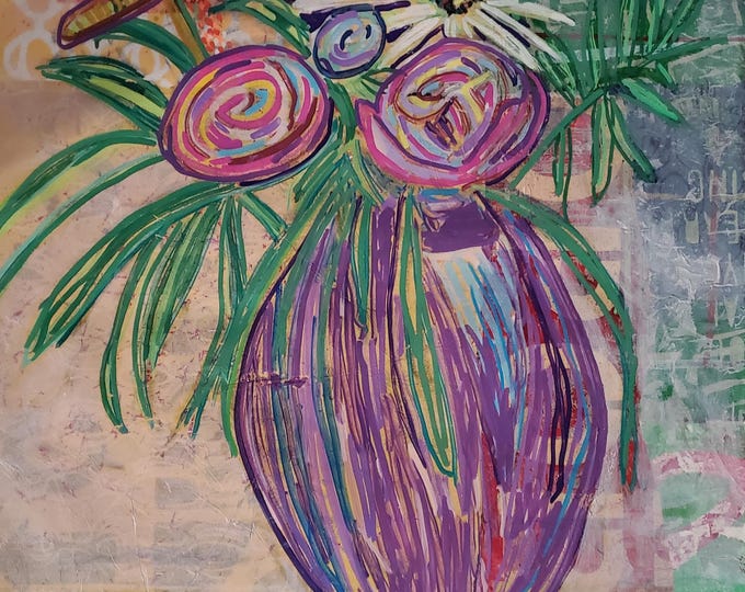 Un jarrón de flores