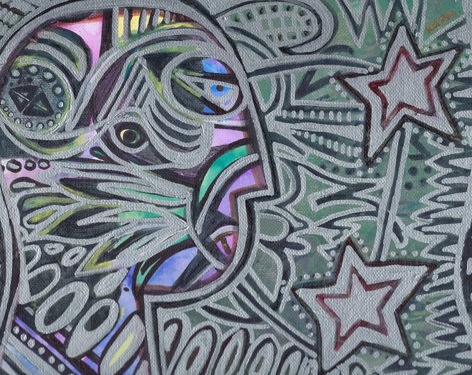 Original Mixed Media Abstract Art - Albu Faro