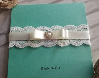 Tiffany Blue Wedding Invitations Etsy