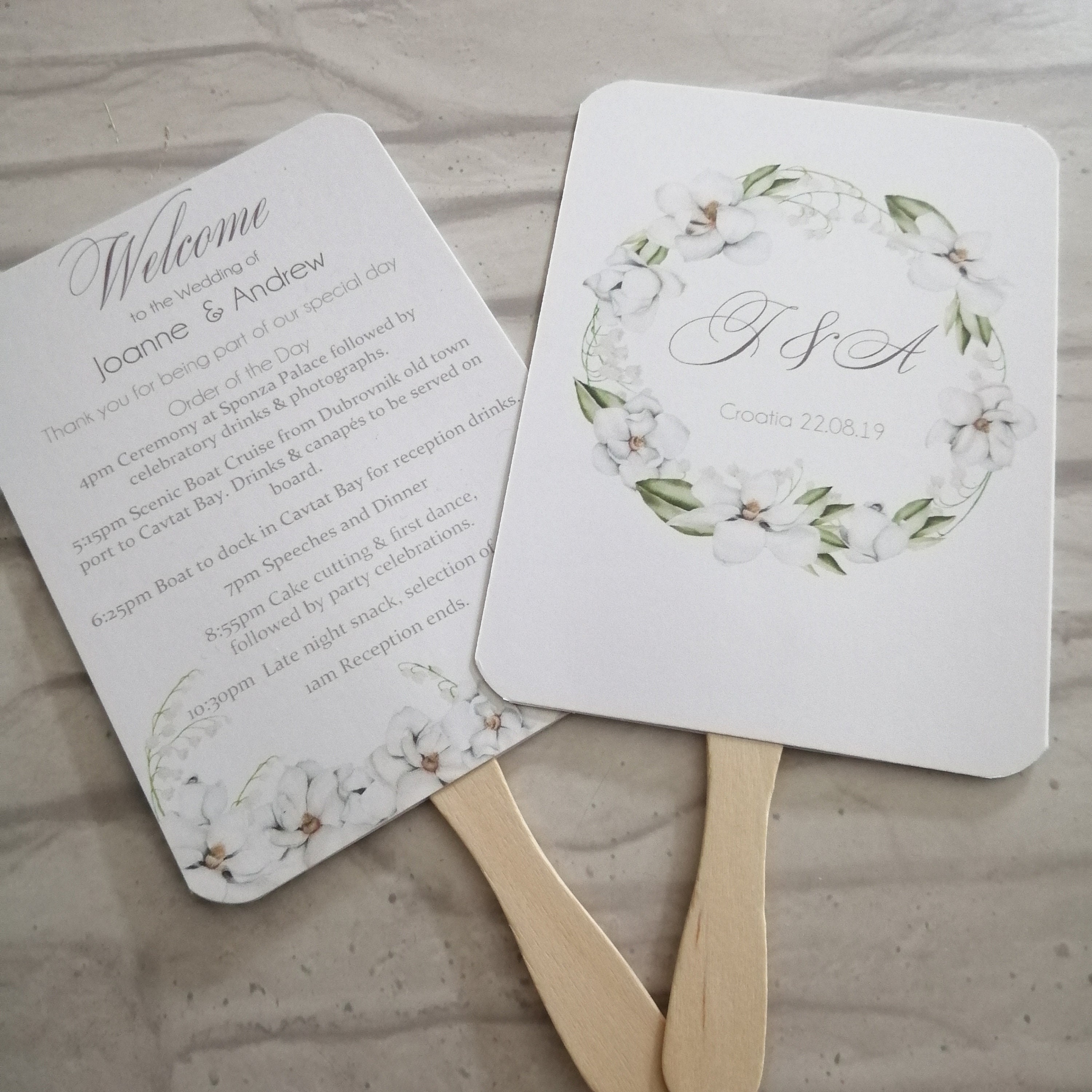 Wedding day fans deals