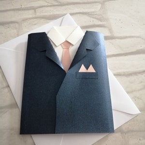 Serez-vous mon témoin | Carte de mariage de garçon d'honneur | Demande d'huissier | Carte de renouvellement de vœux en forme de costume