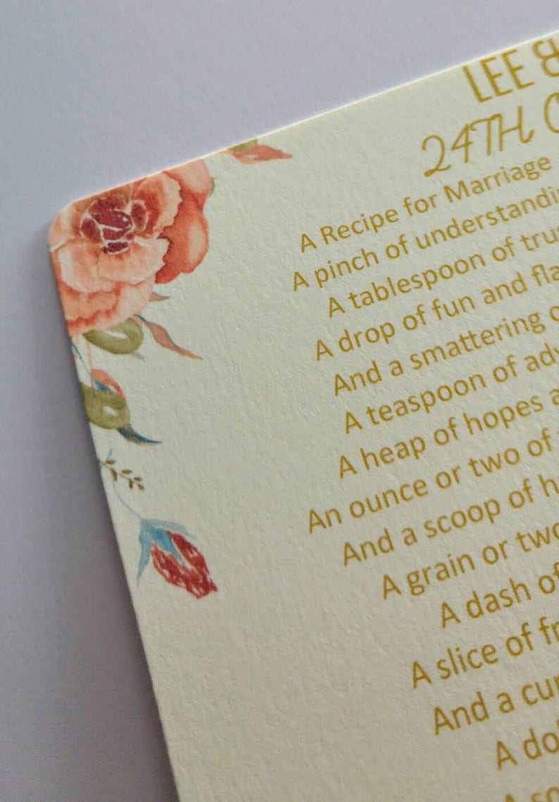 Floral Paddle Fan Gold Pink wedding order of service order of the day programs with guest list and order of the day details and thank you