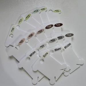 DMC Cross Stitch Thread Number Stickers: Permanent Bobbin Labels