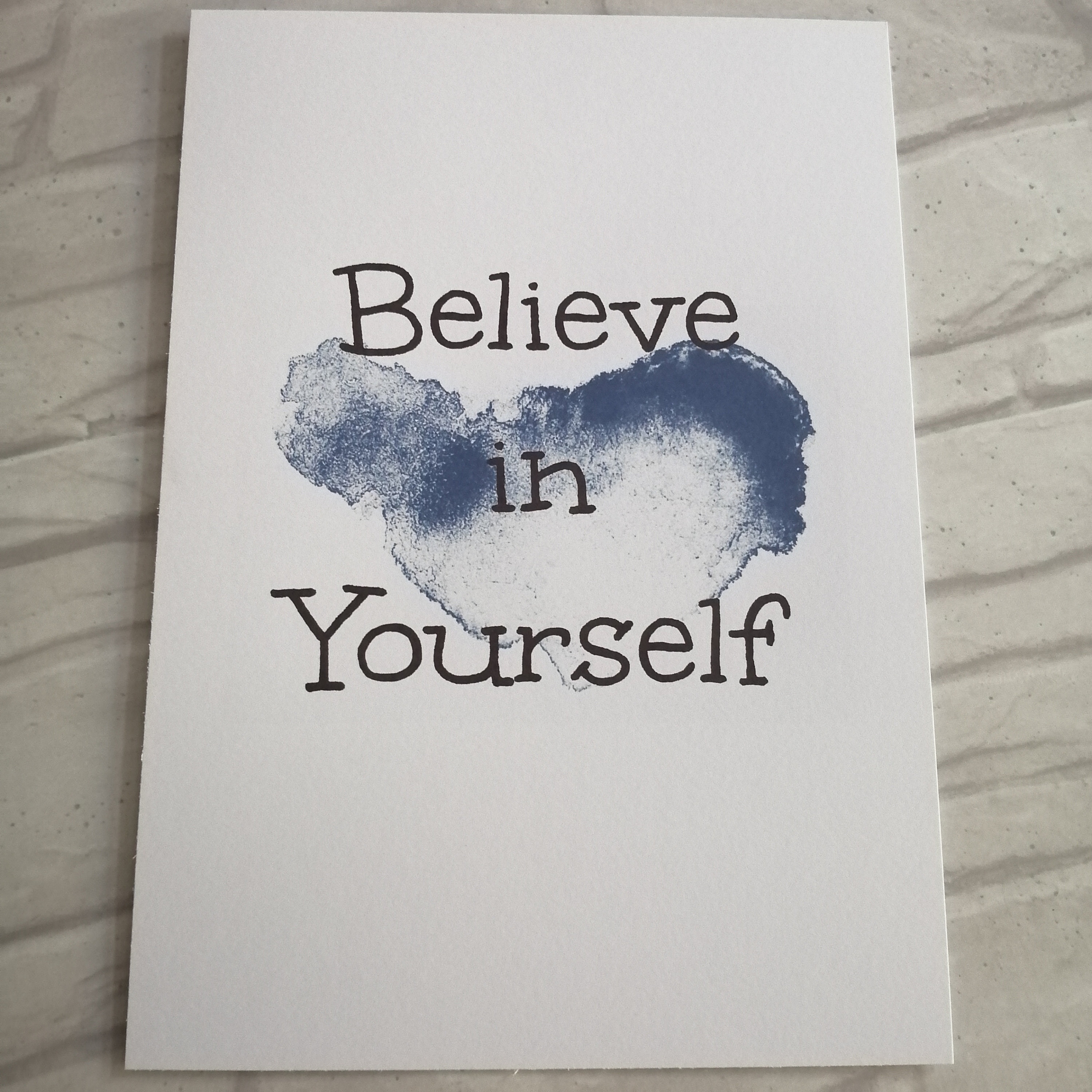 - Poster Yourself Inspirational Quote in Etsy Quote Believe Wellbeing Slogan Decor A4 Print Motivational Wall