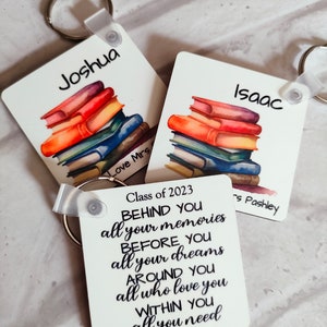 Personalized School Leavers Keyring: Class of 2025 Gift