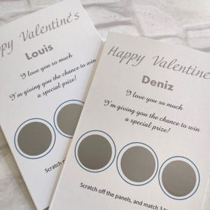 Carte de Saint-Valentin grossière | 3 à gratter drôles d'anniversaire à gagner | Cadeau personnalisé pour lui | Petit ami Fiancé Mari