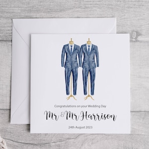Carte de mariage de M. et M. | Félicitations pour votre mariage | Carte-cadeau de mariage | Lors de votre journée spéciale