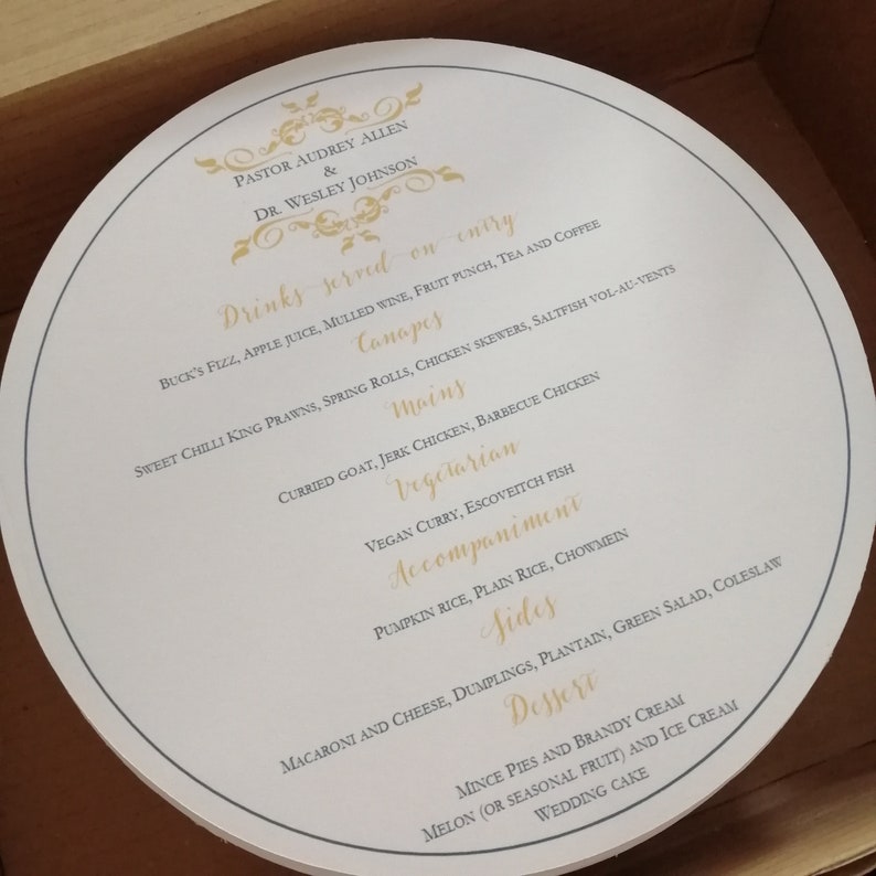 Monogram Wedding Charger Plate Menu Round Place Setting Etsy UK