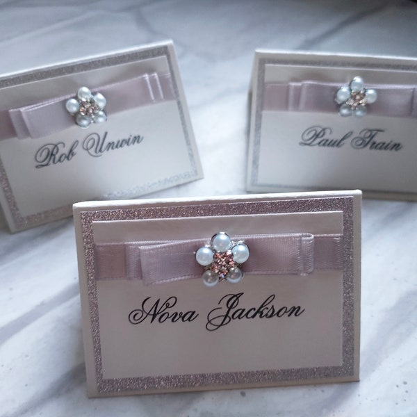Glitter Table Name Tags - Etsy