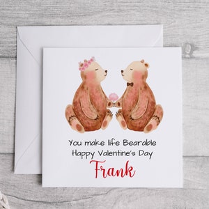 ours en peluche | Petite amie supportable de Zazzle.be Liste d'envies Vous avez des idées ? femme, je t'aime | Carte drôle de petit ami | Carte de comédie pour mari
