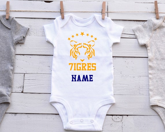 Tigres Baby Onesie Soccer Baby Bodysuit Tigers UANL Custom