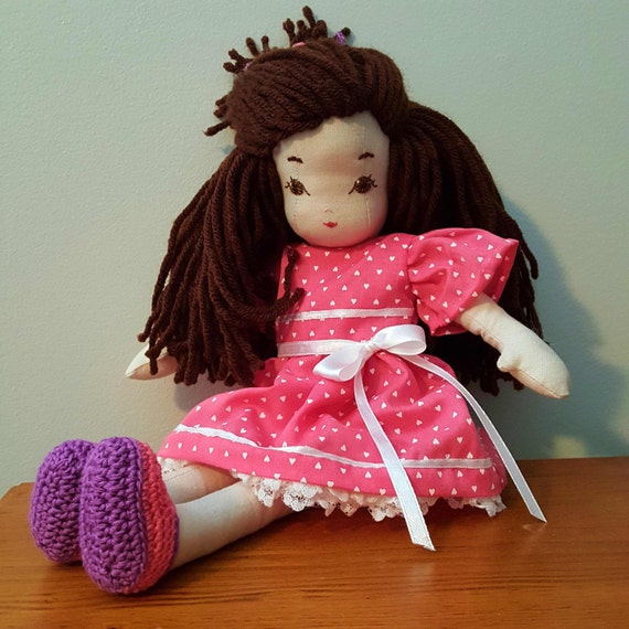 Items similar to handmade 14 in doll on Etsy