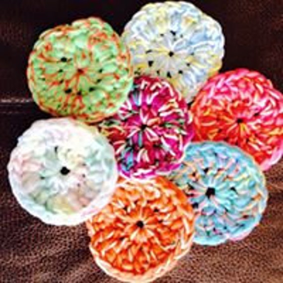 Easy Crochet Circle Pot Scrubber 