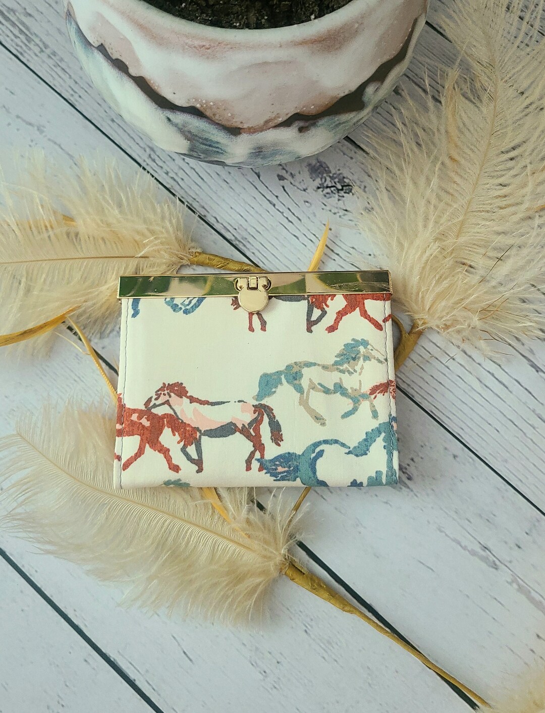 Small Card Wallet Small Wallet Wallet Handmade Wallet Etsy