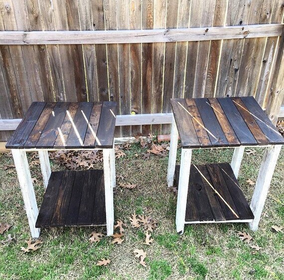 Items similar to Rustic End Table on Etsy