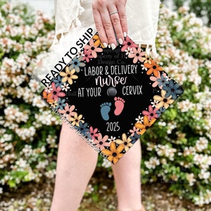 READY TO SHIP Graduation Cap Topper, Grad Cap Cover, Nurse Graduation Cap Ideas, Custom Cap Toppers, Graduation Gift, Nursing Grad Cap