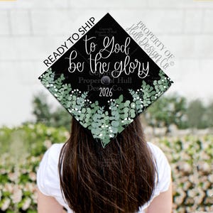 READY TO SHIP Christian Graduation Cap Topper