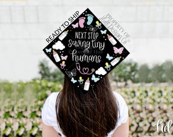 READY TO SHIP Pediatric Nurse Graduation Cap Topper