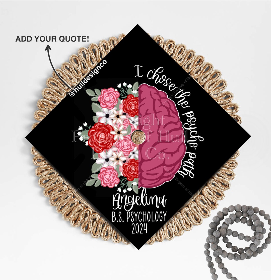 Custom kind to Your Mind Graduation Cap Topper, Psychology Graduation ...