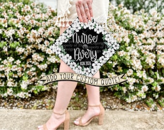 Custom "Cherry Blossom Festival" Nurse Graduation Cap Topper