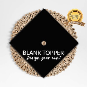Blank Graduation Cap Topper, Design Your Own Graduation Cap, Custom Graduation Cap, DIY Cap Topper, Blank Grad Cap
