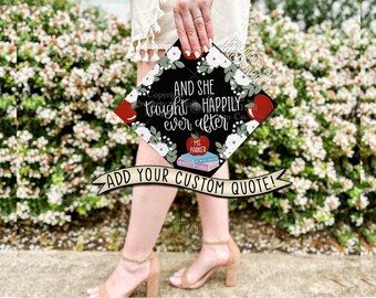 Custom "In Full Bloom" Teacher Graduation Cap Topper