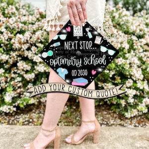 Custom "Future Optometrist" Grad Cap Topper
