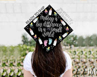 READY TO SHIP Labor and Delivery Nurse Graduation Cap Topper