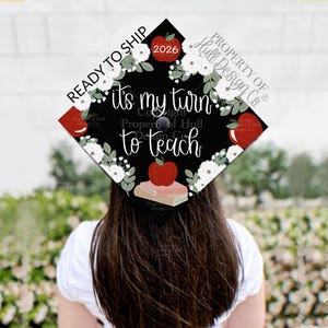 READY TO SHIP Teacher Graduation Cap Topper