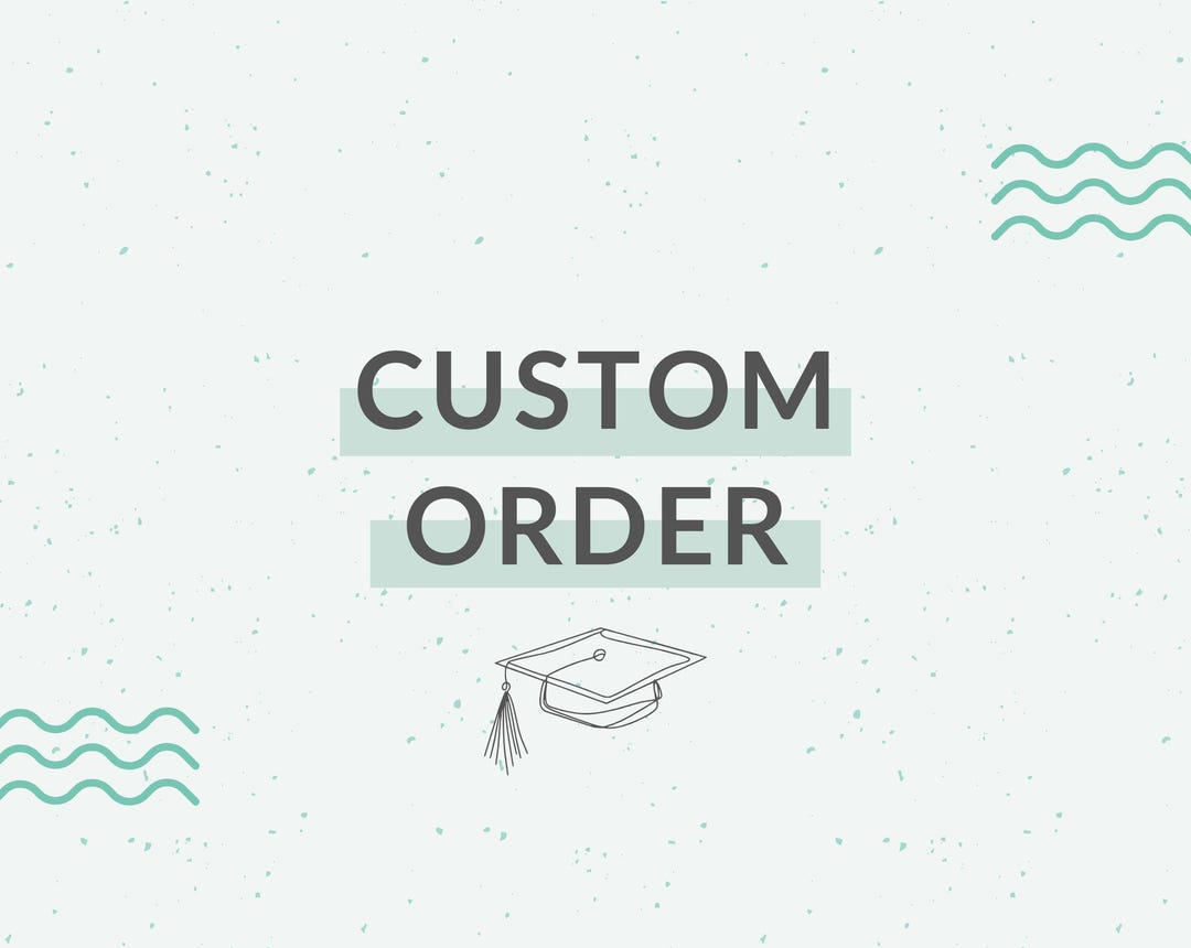 Custom Order for a Printed Grad Cap Topper - Etsy