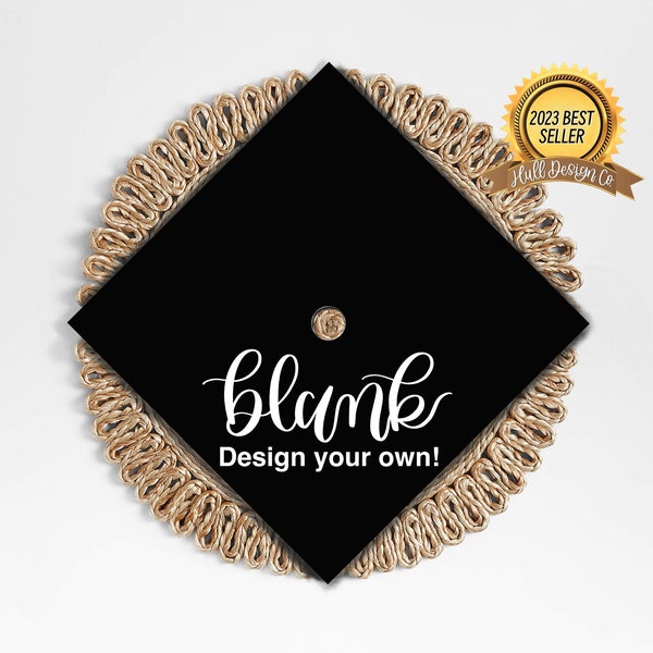 Blank Graduation Cap Topper, Design Your Own Graduation Cap, Custom Graduation Cap, DIY Cap Topper, Blank Grad Cap