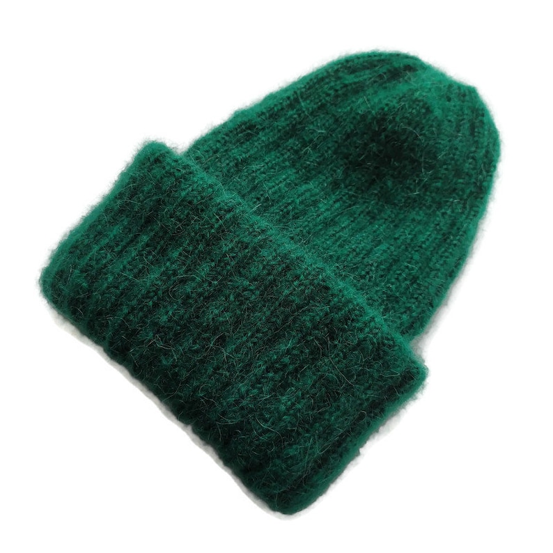 Winter hats women Women hats Knit hat Hand made knitted hats Soft knit hat Ribbed beanie Knitted hats for women Green hat Homemade